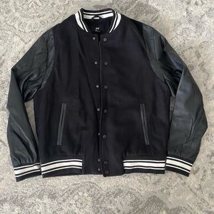 Mens Medium H&M wool bomber jacket